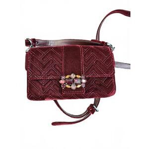 Lauren Ralph Lauren Burgundy velvet sample bag - very unique!